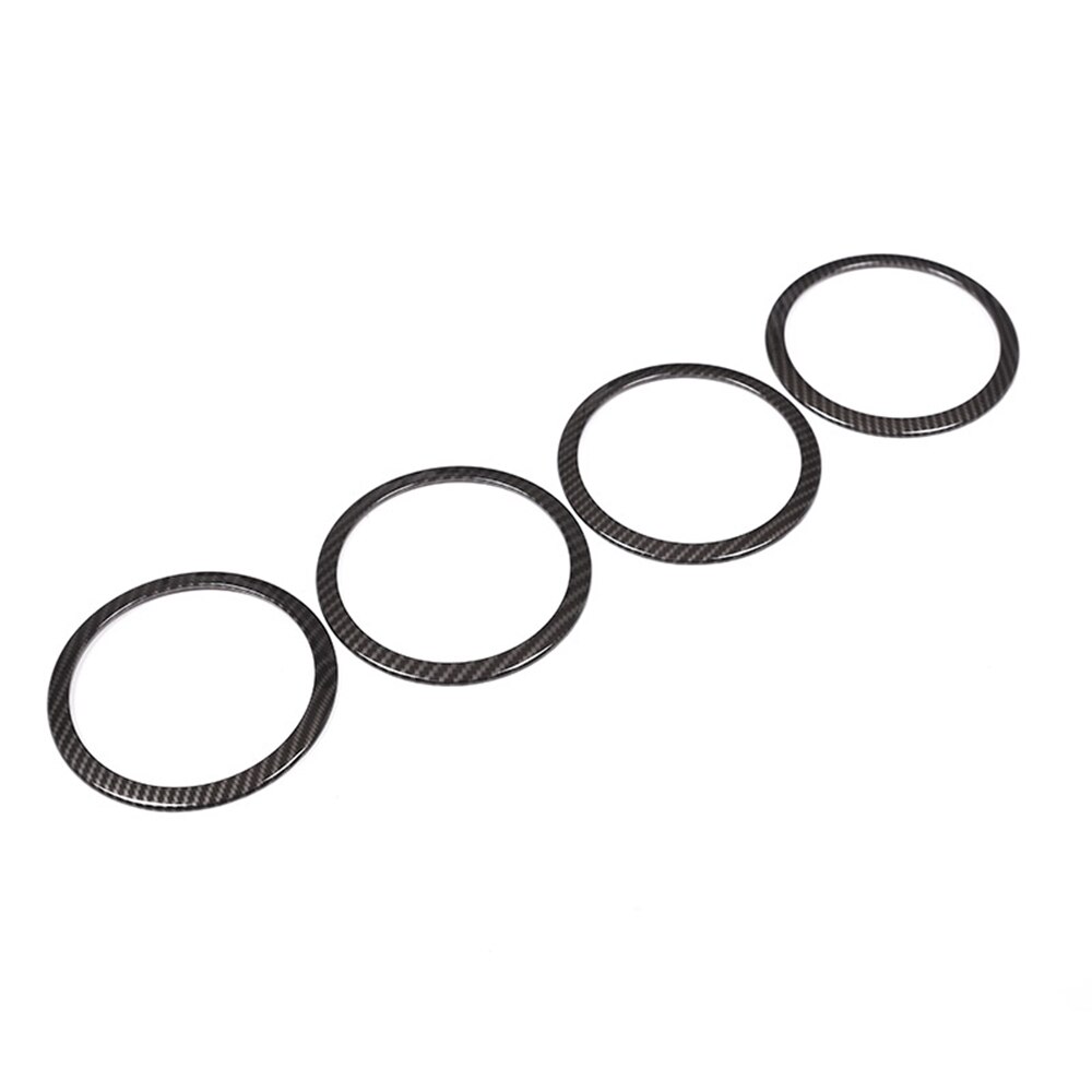 Embellecedor de marco para altavoz de puerta de coche, para BMW F30, F34, 3GT, Serie 3, color de fibra de carbono, midrange, tweeter, decoración de altavoces con tapa