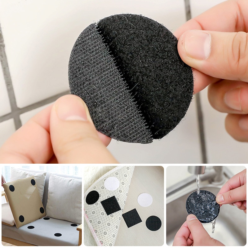10 st soffa halkskydd klistermärken självhäftande krok ögla fäste tejp låsning prickar lakan fix klipp golv matta matta gripare