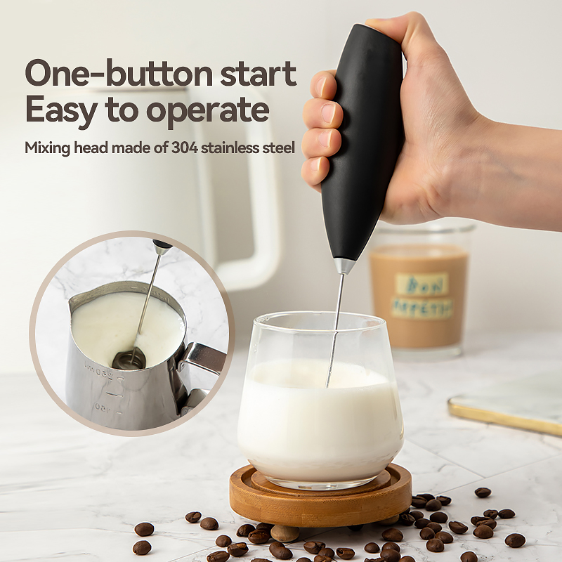 Batidora de mano eléctrica para huevos, Espumador de leche, Mini mezclador de bebidas inalámbrico, herramientas para agitar la cocina del hogar, 1 ud.