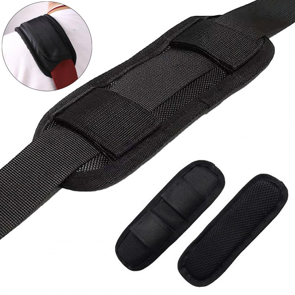 Almohadilla de hombro para bolsos, cojín con correa para bolso, mochila de lona, almohadilla para correa de hombro con cinta de sujeción desmontable para presión de uso