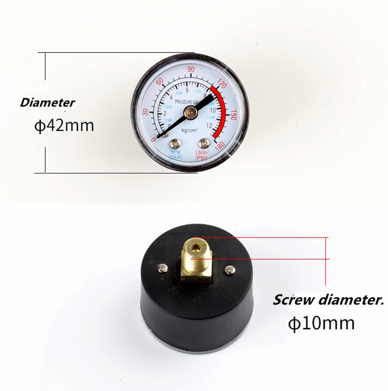 Luftkompressor trykventil switch manifold relief regulator gauges 90-120 psi 230-220v aluminiumslegering beslag