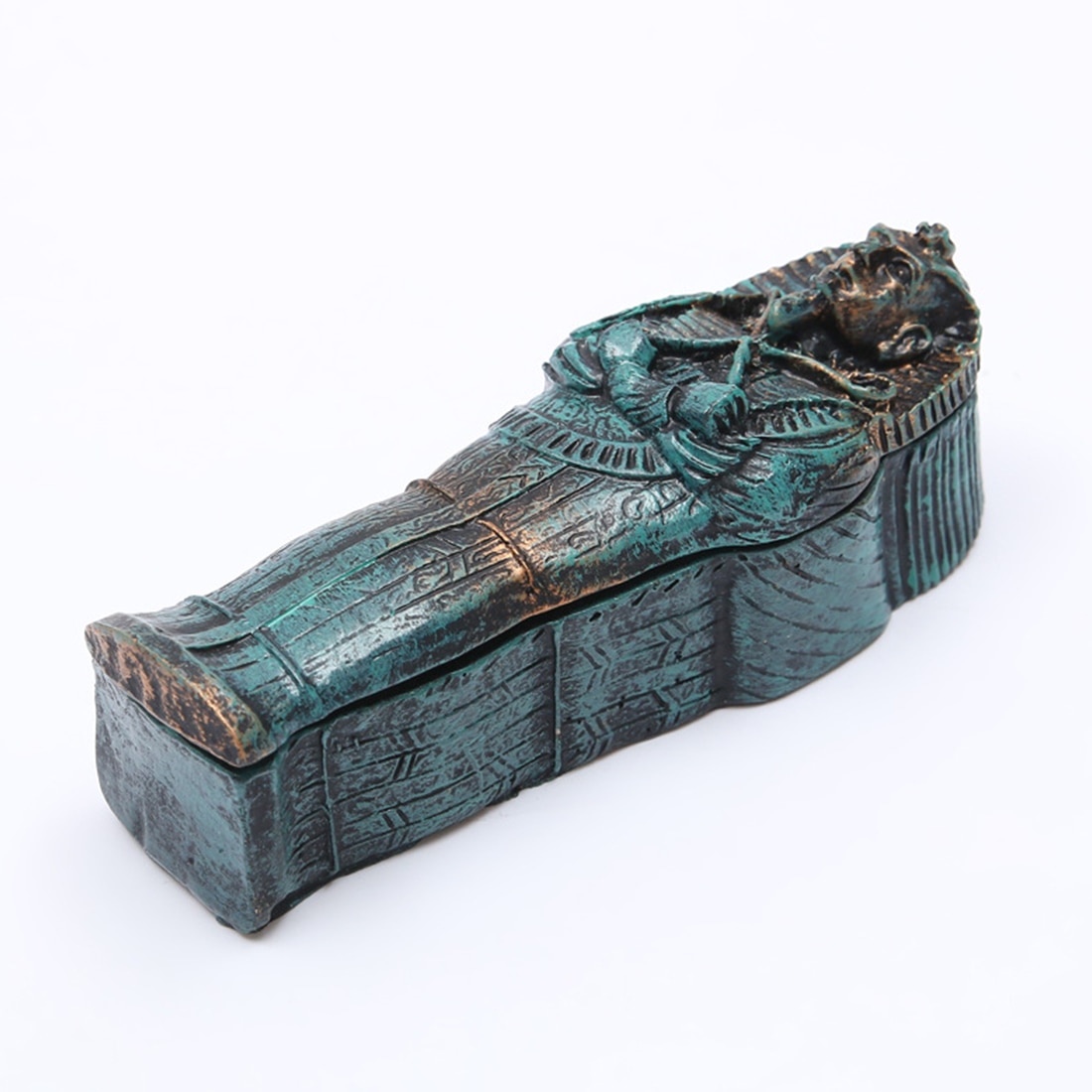 Aquarium decoratie landschap schedel skelet mummie egypte spel knutselen oud hars handgemaakte accessoires aquarium voor reptielen