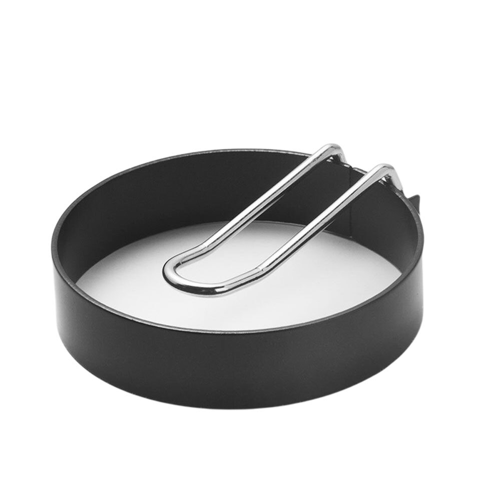 1 stk stegt æg form jern spraymalet non-stick ægring husholdnings rund foldbar æggeforme rustfri stål håndtag omelet