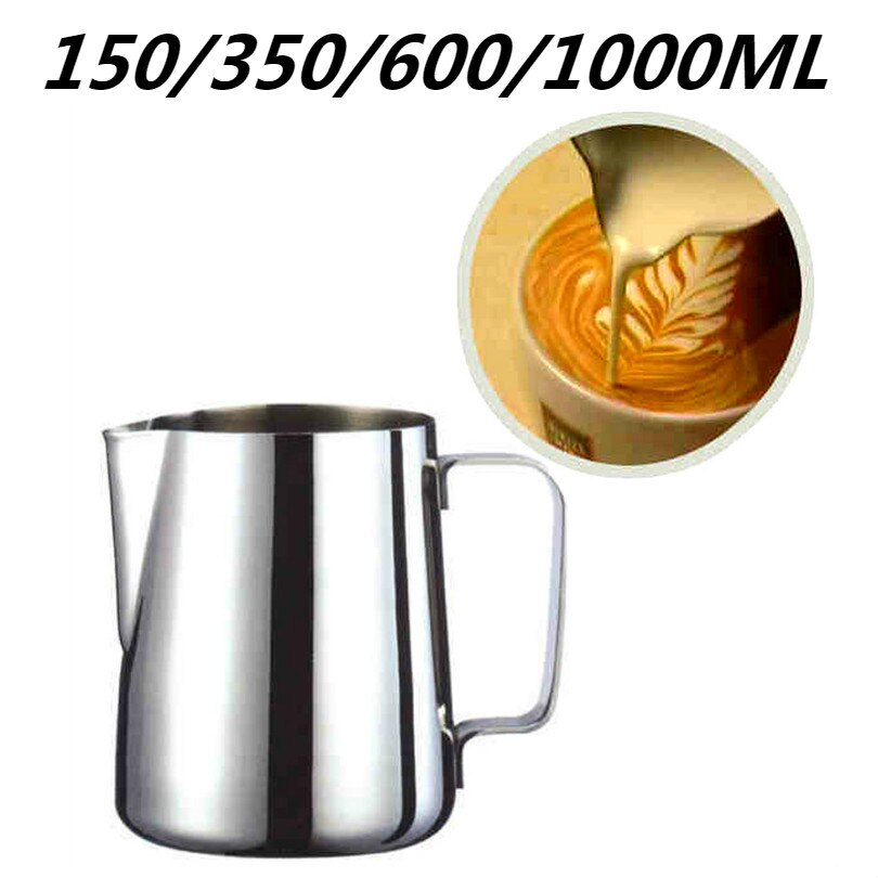 Keittiö ruostumattomasta teräksestä maidonvaahdotus kannu espresso kahvikannu barista askartelu kahvi latte maidonvaahdotus kannu