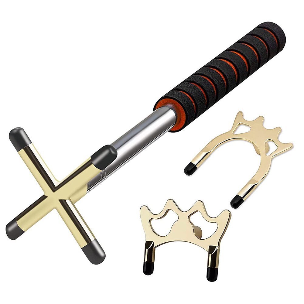 Retractable Billiards Cue Bridge with Replaceable Bridge Head Cross Support Rack Pro Snooker Billiard Accessories: Cue Holder with Fork