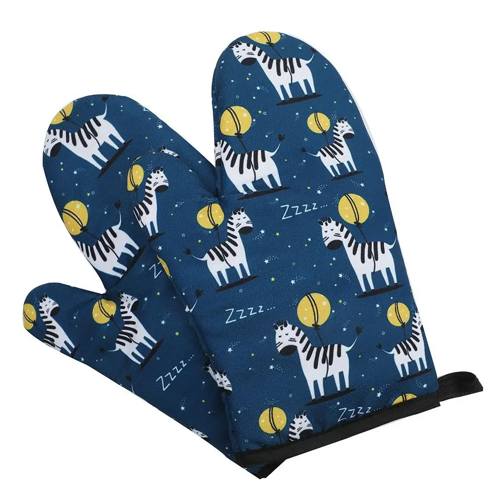 1pcs Heat-insulating Gloves, Anti-scald Microwave Gloves, High Temperature Resistant Kitchen Baking Oven Gloves: Red