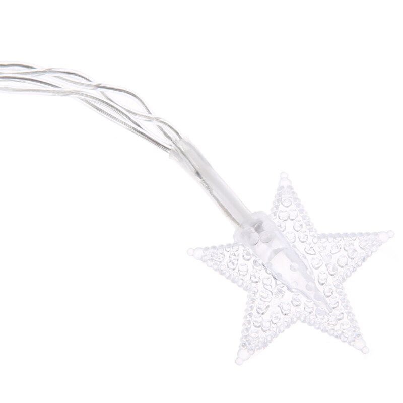 4m 40LED Star Shape String Lights Battery Powered Fairy Party Xmas Wedding Decor