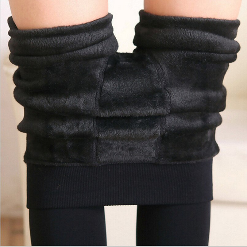 8 farger s-xl vinter pluss kashmir leggings dame casual varm stor størrelse faux fløyel strikket tykke slanke superelastiske leggings