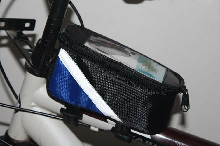 Outdoor Waterdichte Fietsen Fiets Voorframe Pannier Tube Bag Voor Mobiele Telefoon Tas