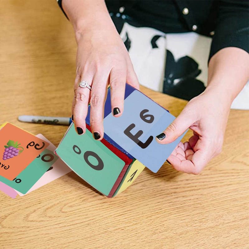 Kids Diy Onderwijs Playing Game Dobbelstenen Peuters Pocket Vierkante Baby Vierkante Speelgoed Voor Onderwijs