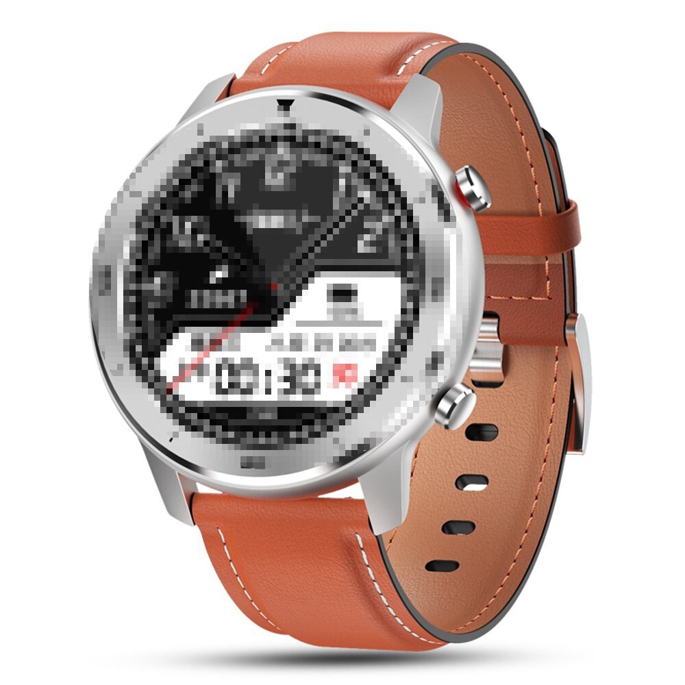 LEMFO DT78 Smart Watch Accessories Leather Silica Gel Strap For DT78 Smart Watch: orange leather