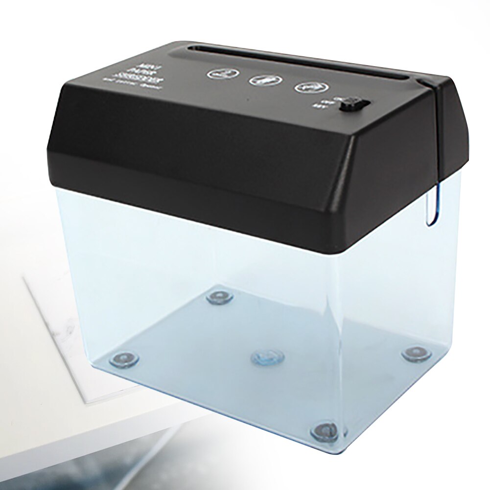 Skæremaskine mini bærbar papirkurv usb makuleringsmaskine papir dual-purpose desktop automatisk  a6 foldet  a4 hjemmekontor strimmel