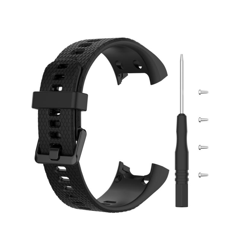 Voor Garmin Vivosmart Hr Band Siliconen Horloge Band Voor Garmin Vivo Smart Hr Smart Polsband Sport Armband Fitness Tracker: black