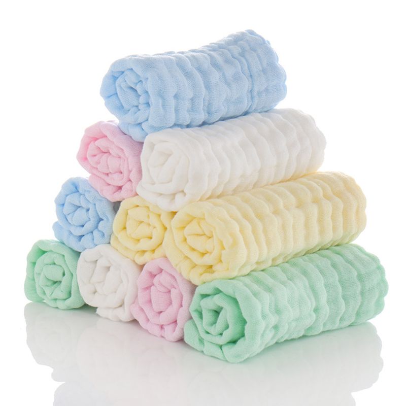 5 Stks/partij 6-Lagen Bodem Water Wassen Zakdoek Pasgeboren Baby Gezicht Handdoeken Verpleging Handdoek Grootte 30*30 Cm