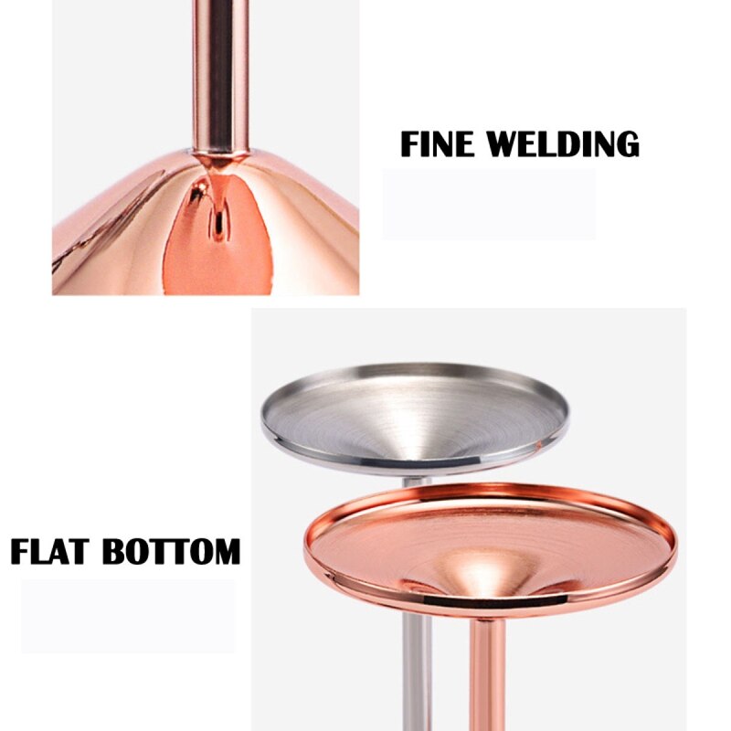 Verre à vin en acier inoxydable, gobelet à jus, à Champagne, pour Cocktail, à whisky, paquet de 3, 500Ml