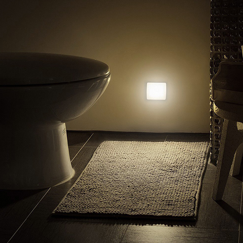 Natlys smart bevægelsessensor led natlampe batteridrevet wc sengelampe til værelse entre gang gang toilet da