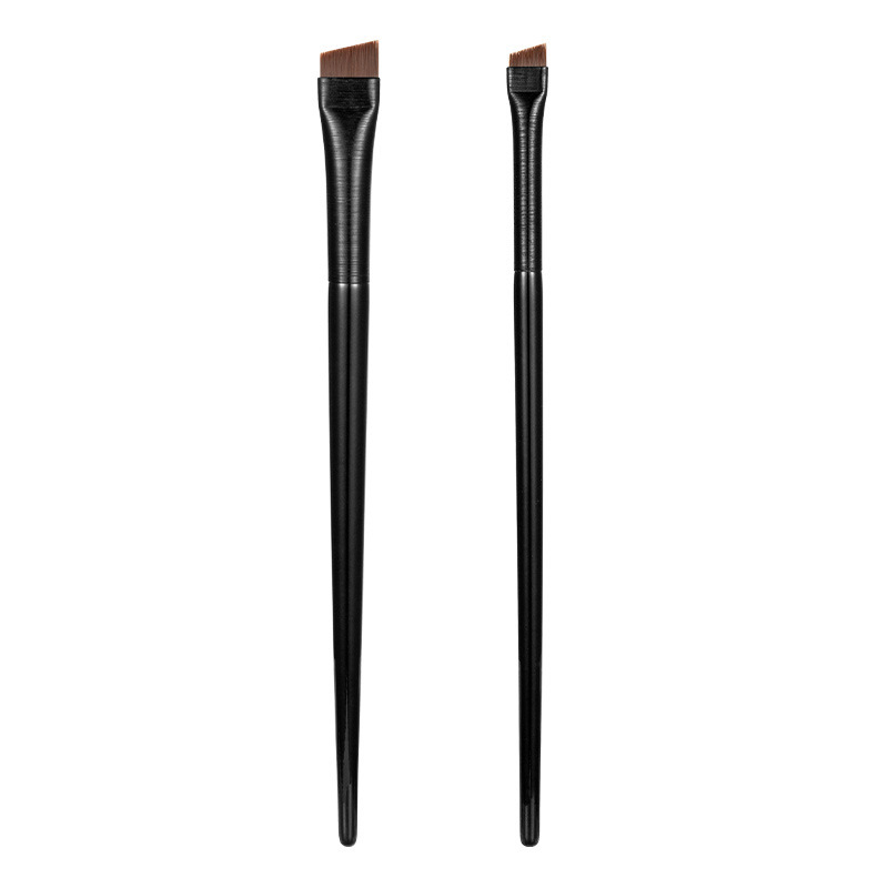 Cepillo de gusano de seda para nido, brocha fina de cabeza oblicua para cejas, Lápiz Delineador de ojos, cepillo de maquillaje portátil, pelo liso de fábrica