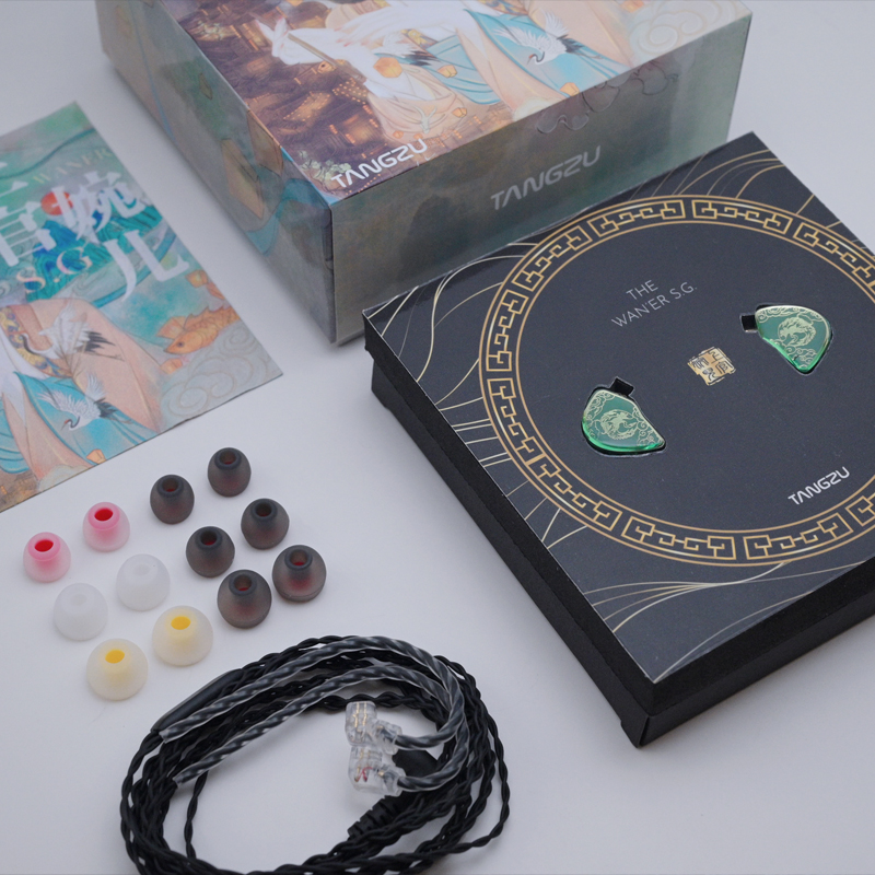 Tangzu WAN ER SG Jade Green 10mm controlador dinámico auricular intrauditivo IEM MIC diafragma compuesto de Metal N52 imán Beat-selling