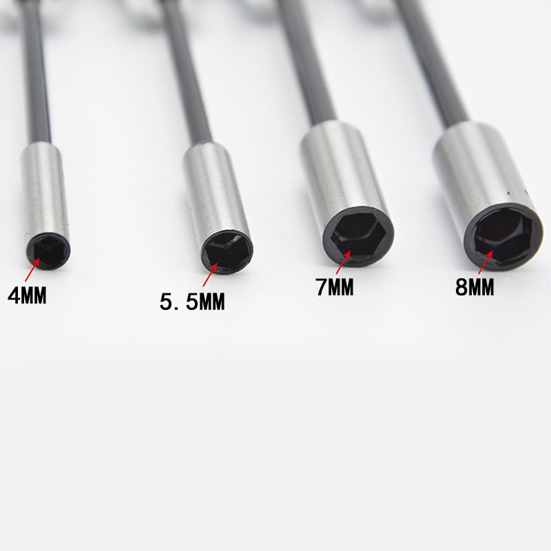 4mm, 5.5mm,7mm,8mm Socket Screwdriver Hexagon Screw Driver High Carbon Steel Bolt Driver Screw-driving Tools for Hex Nut 1pcs