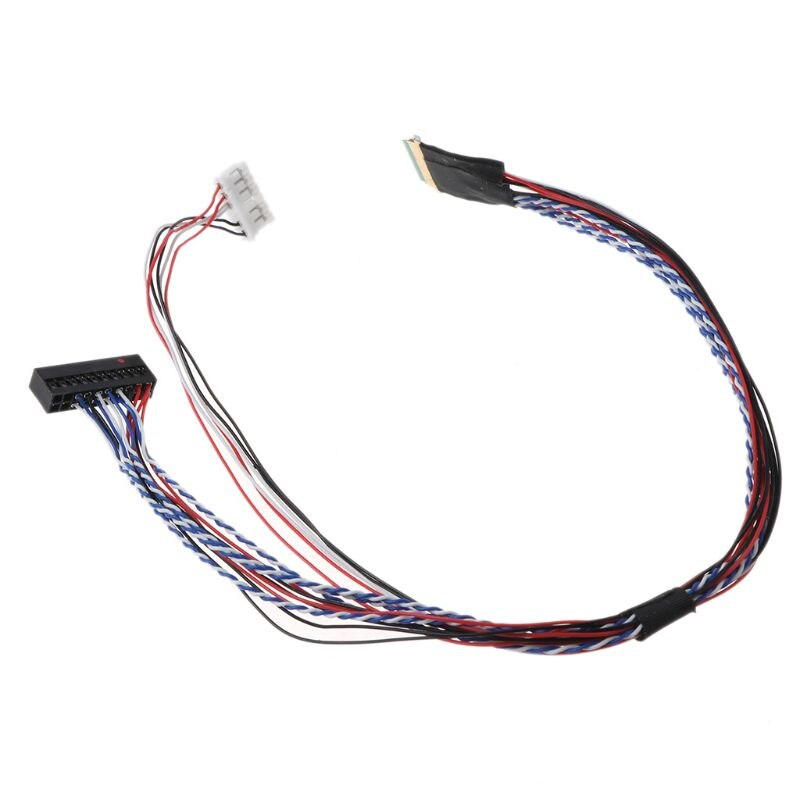 40- pin 6- biter lvds-kabel til 7/8/10.1/11.6/12.5/13.3/14/15.6 " lcd/ledet-panelskjermkabel