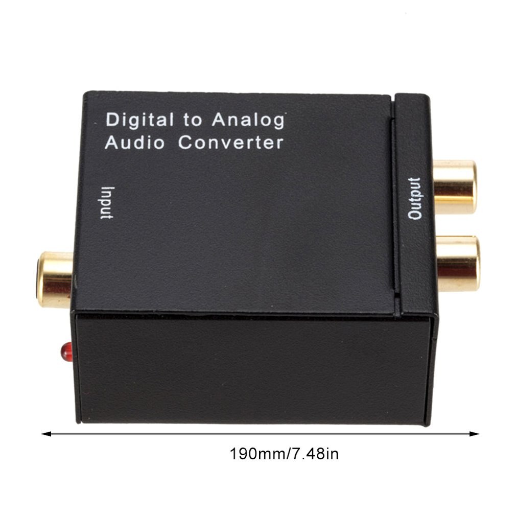 Digital Fiber Coaxial To Channel Decoder Amplifier Audio Coaxial/Digital Fiber To Analog Audio Converter Decoder