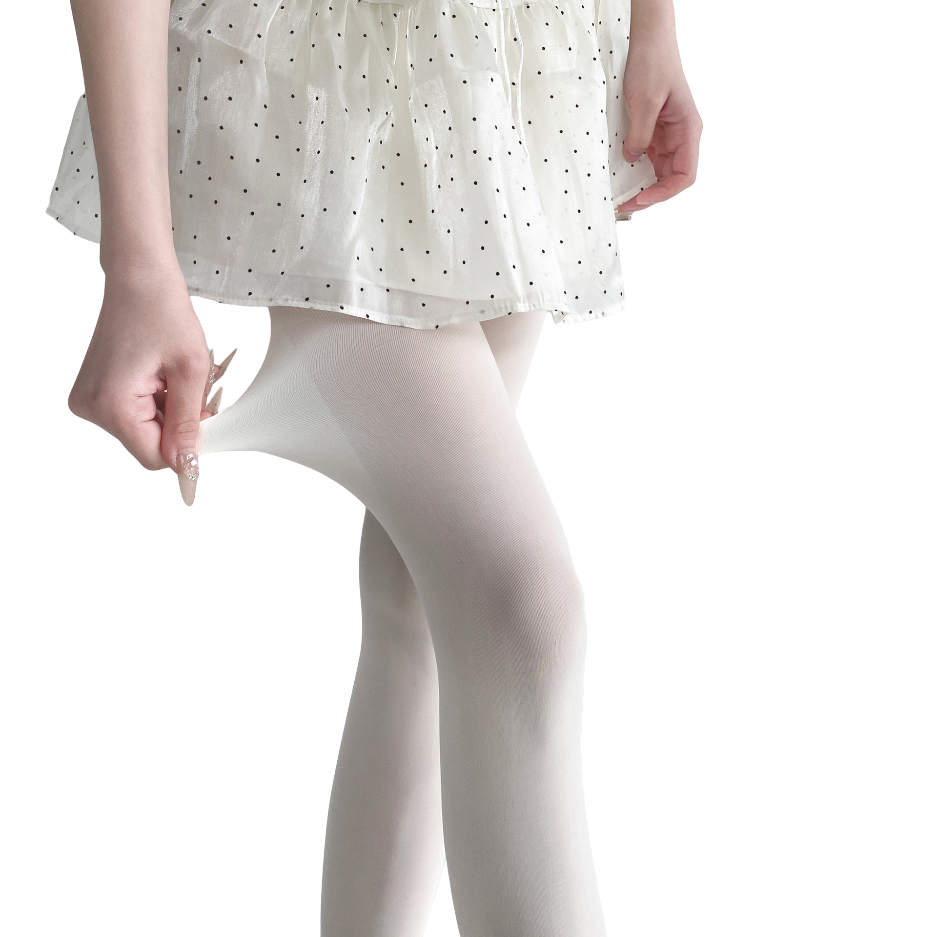 2025 Lente vrouwen 80D Denier Fluwelen Ondoorzichtige Panty Dames Kleurrijke Panty Stretch Panty Dressing Dopamine Kleuren: Beige