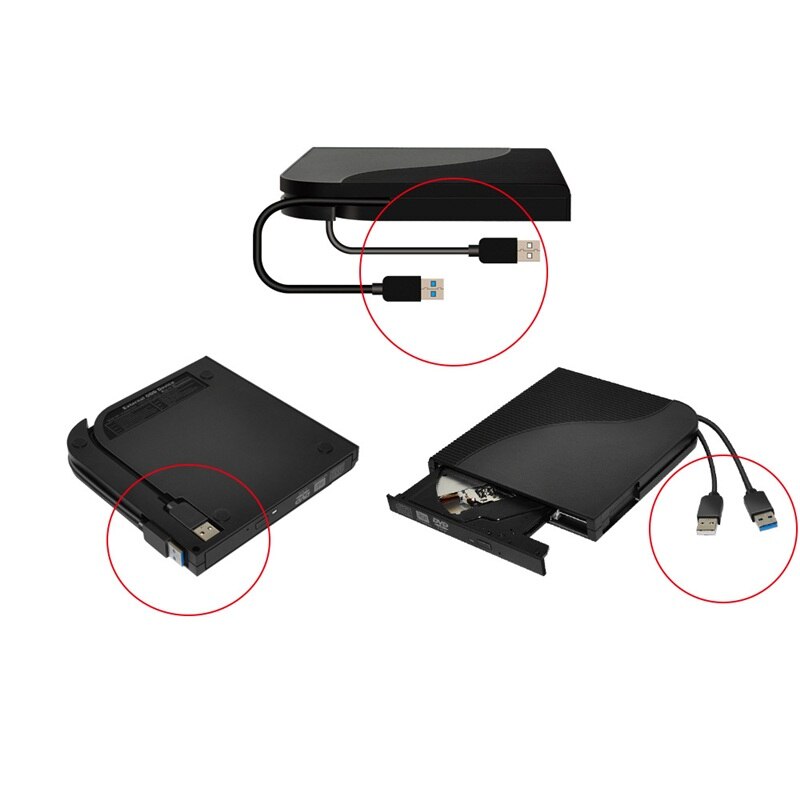 12.7Mm Usb 3.0 Dvd Drive Externe Optische Drives Behuizing Sata Naar Usb Externe Case Voor Laptop Notebook Zonder Drive