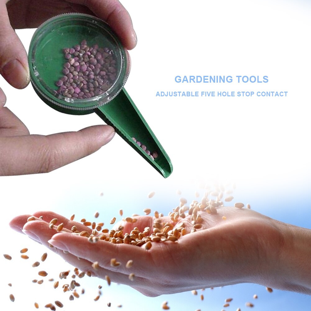 Seed Spacer Tool – Zaaimachine Met 12 Gaten En 5 Verstelbare Uitgangen, Voor Gelijkmatig Zaaien In De Moestuin