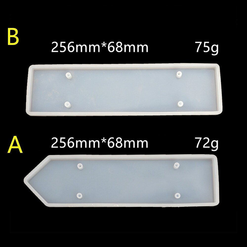 1 Set Handmade Clear Silicone Indicator Signs Welcomes Card Epoxy Resin Mold DIY Door Number Plate Resin Mold Art Crafts Tools