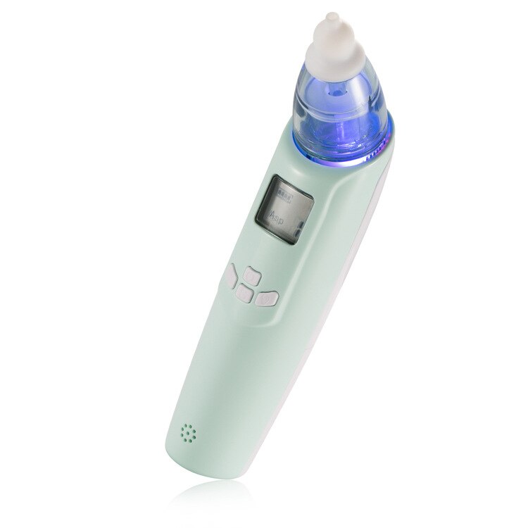 Elektronisk nasal aspirator med skærm musik nasal aspirator baby elektrisk nasal aspirator nyfødt baby næse renere: Grøn