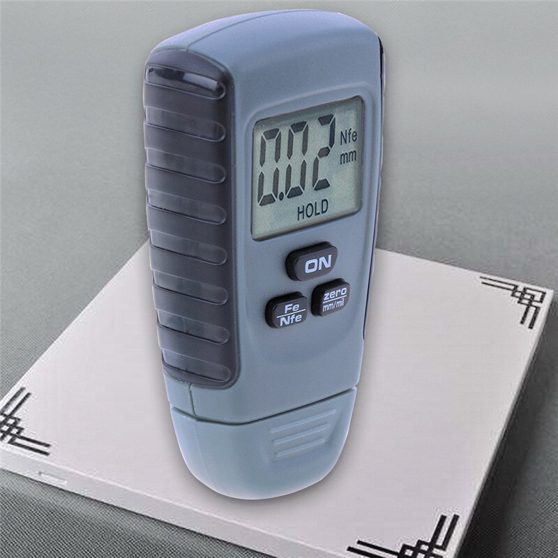 Belægning maling tykkelse gauge tester ultralyd film mini bil belægning måling maling måler instrument 0-1.25mm rm660