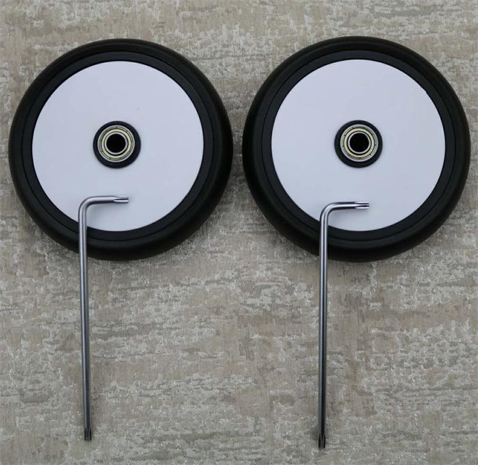 Babyyoya-poussettes roues avant arrière caoutchouc | Accessoires pour poussette, roues pneus roues: 2 pcs front wheel