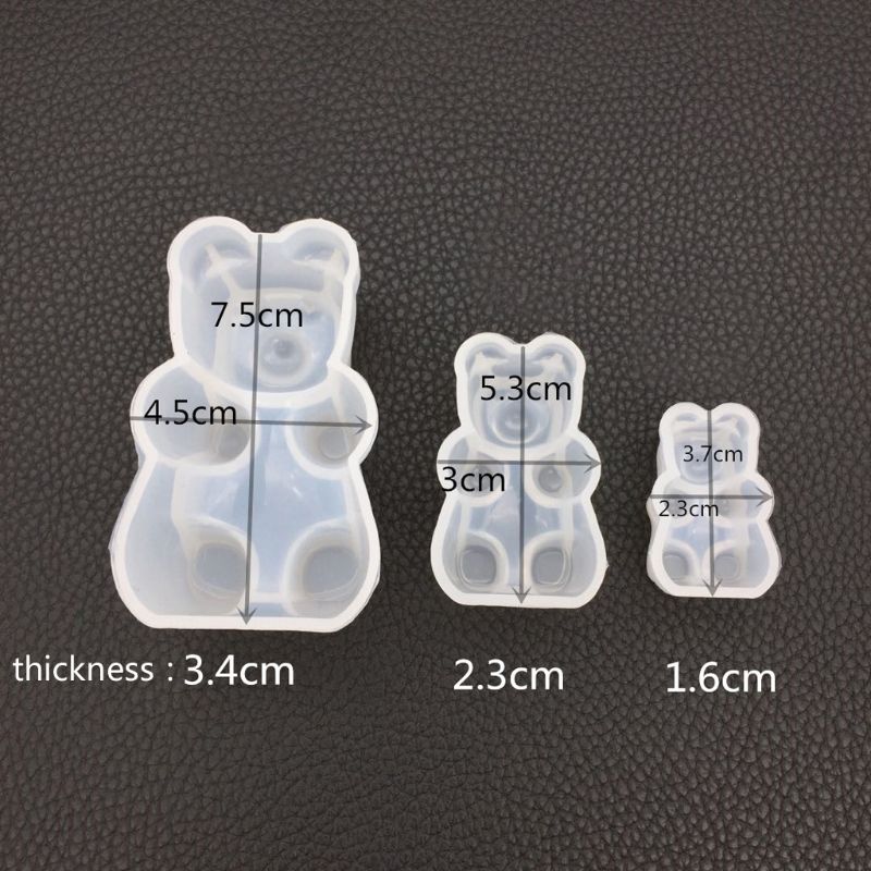 Gummy bear slik silikone skimmel kage chokolade fondant epoxy harpiks vedhæng smykker diy