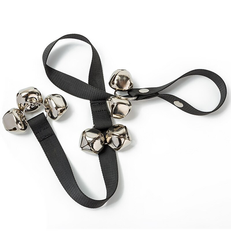 Timbre de perro para entrenamiento de orinal cascabeles ajustables para puerta, para orinal, entrenamiento y limpieza de perros pequeños, medianos y grandes