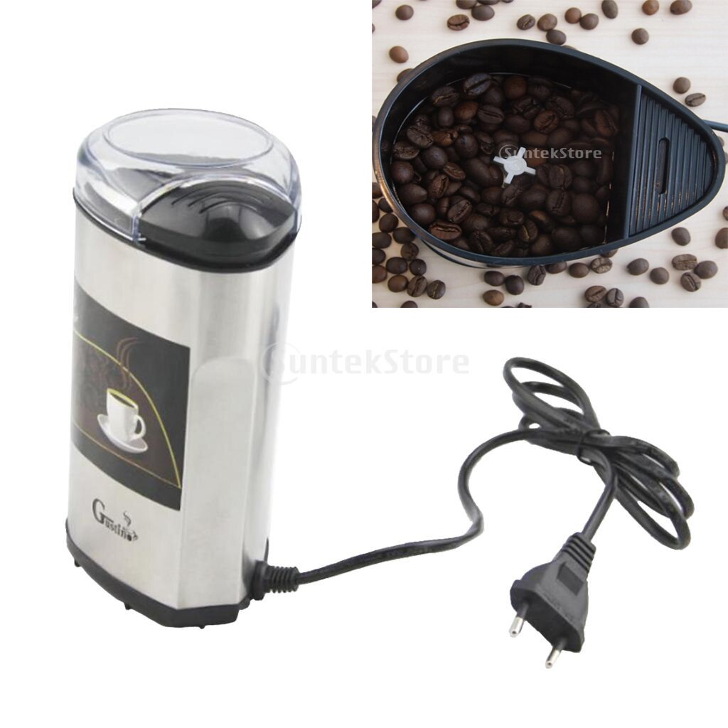 One-Touch Elektrische Koffiemolen. Maalt Koffiebonen, Specerijen, Noten En Granen-Duurzame Roestvrijstalen