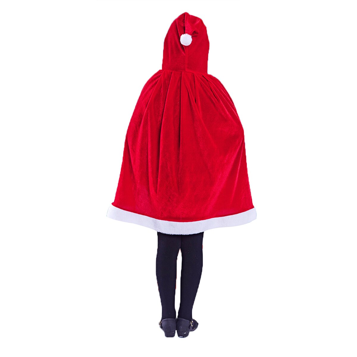 Kerst Kostuums Voor Jongens En Meisjes Hooded Mantel Cape Gown Red Party Cosplay Robe