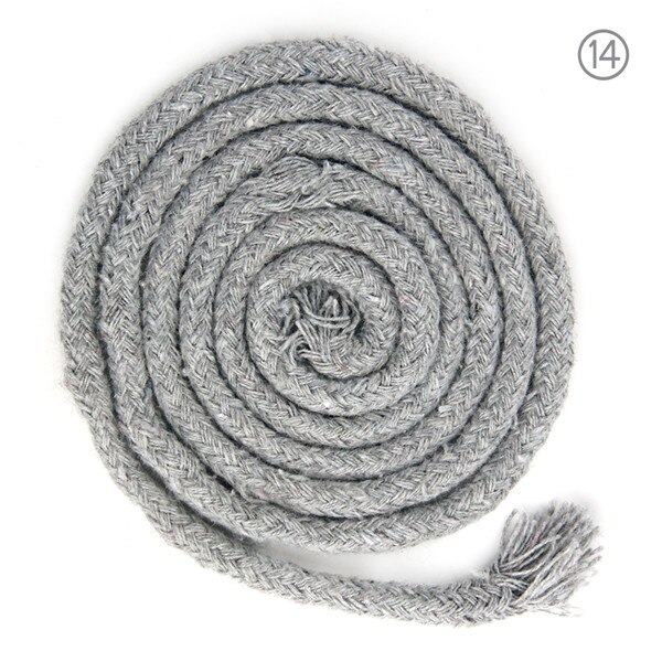 Ficelle colorée de 5mm, accessoires pour bricolage, cordon rond en coton pour vêtements, corde à dessin en macramé de 10 m/min/lot: Color No.14