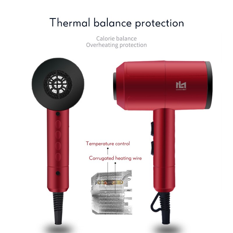 3200W Hair Dryer Electric Blow Dryer Blowdryer Strong Power Hairdressing Blow /Cold 210-240V Hair Drying Tools