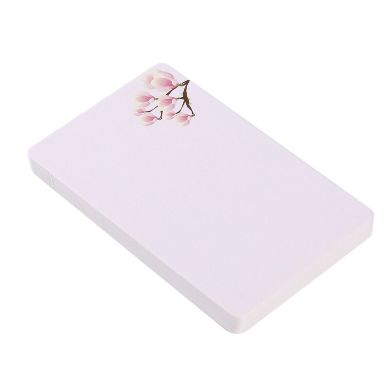 Printed Flower Blank Cards Diy Multi-Function Note Message Card Postcards Word Card For Sketch Small Fresh Cute Blank Cards: Style A