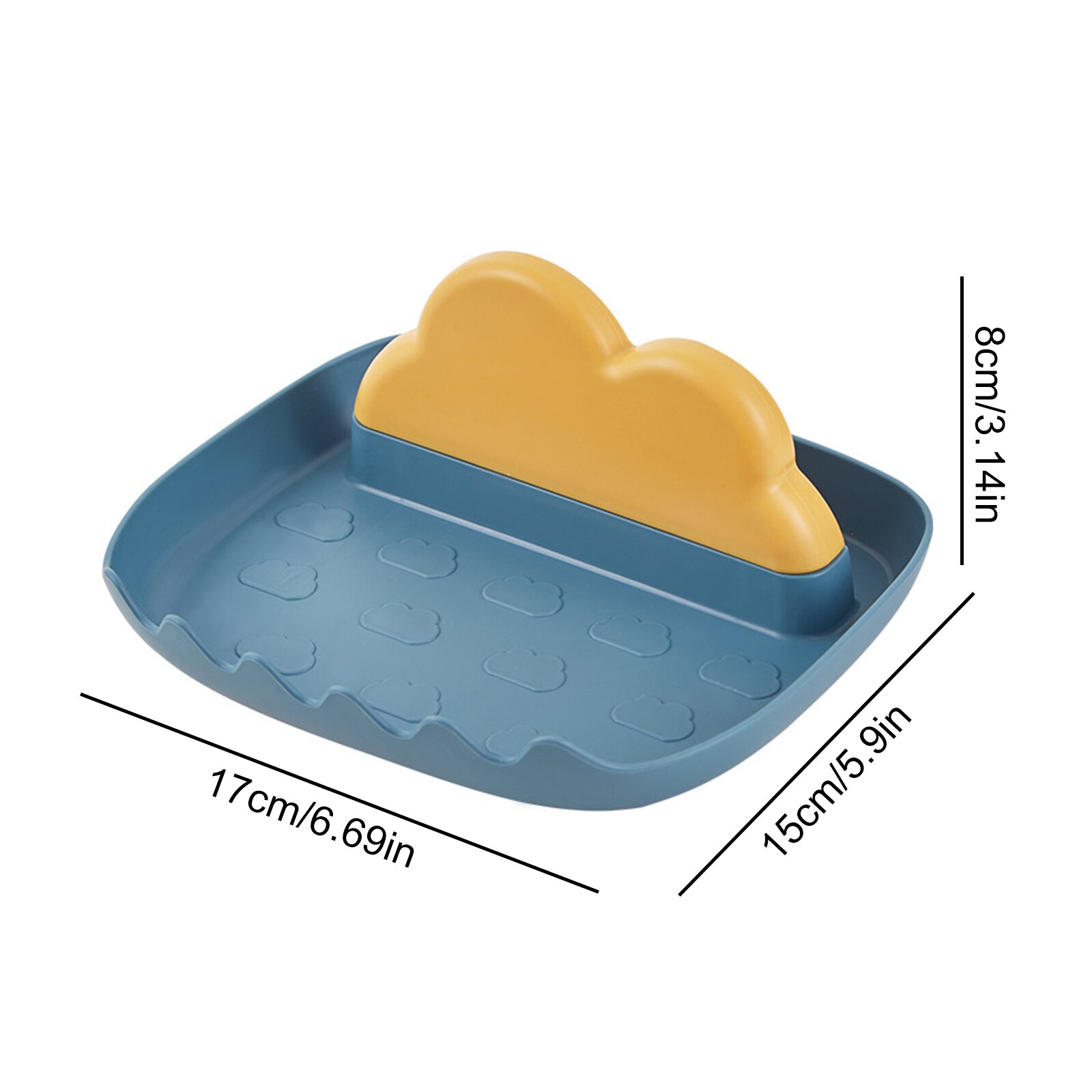 Silicone Utensil Rest with Drip Pad Kitchen Cloud Rack with Pot Lid Holder Utensil Holder for Stove Top Spatulas Spoons Ladles: Blue