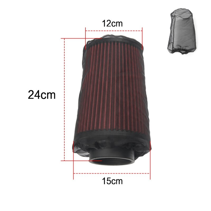 Universal Car Cone Air Filter Protective Cover Waterproof Oilproof Dustproof for High Flow Air Intake Filters