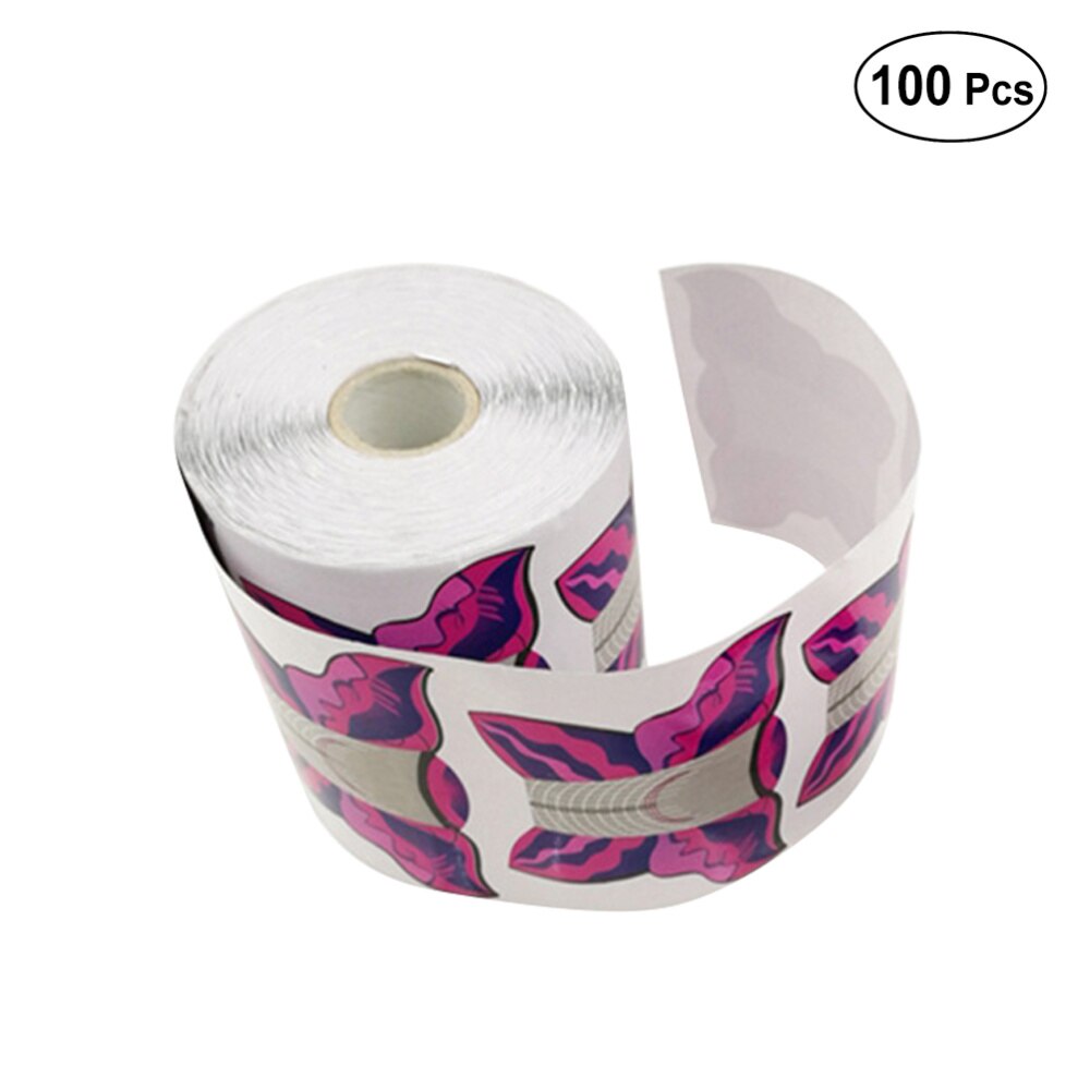 500pcs Nail Forms Shaped Nail Art Guide Form Sticker Acrylic UV Tip Extension Golden Nail Paper Holder Nail Tool