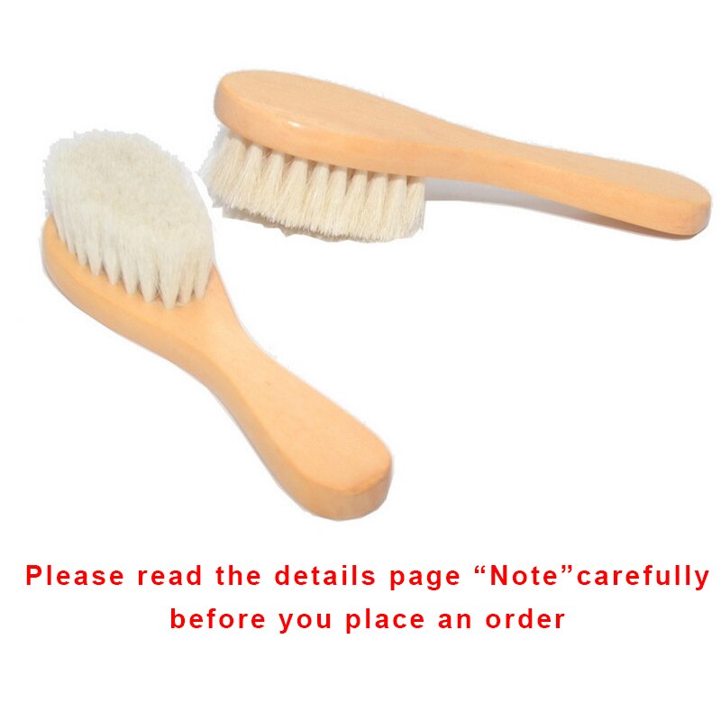 Baby Hair Wooden Brush Care Pure Natural Wool Baby Comb Brush Baby Hairbrush Newborn Brush Infant Comb Head Massager