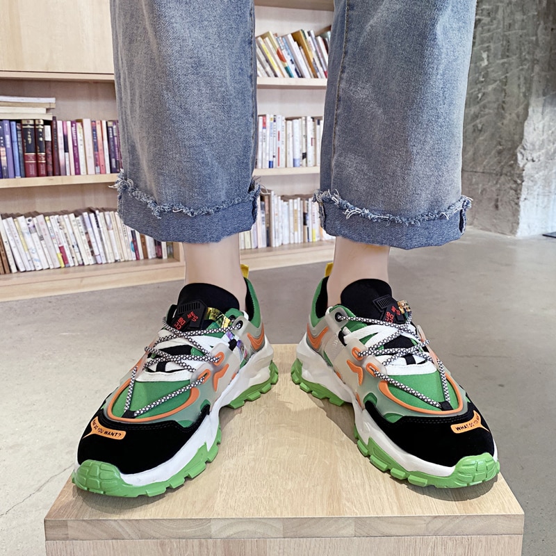 Pustende fritidssko menns lette joggesko sko i sko mesh sko utendørs fritidssko for menn gjennomsiktig bunn