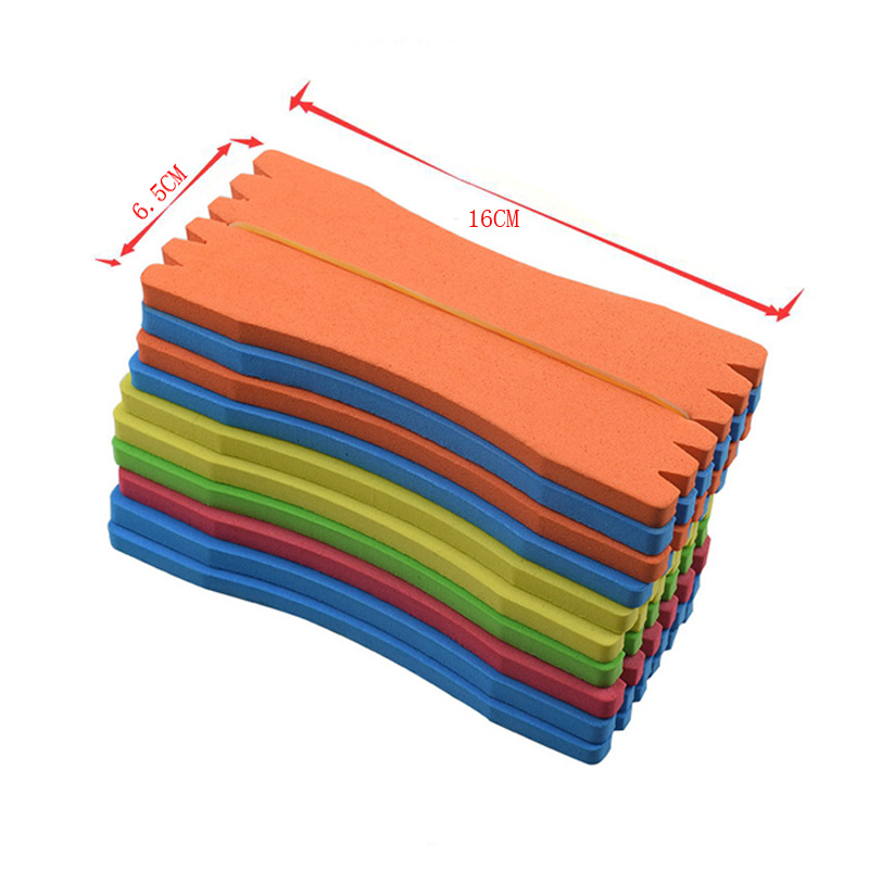 10Pcs Fishing Foam Spools Fishing Line Winding Board Rig Holder Fishing Line Accessories Rig Winders Random Colour: Orange