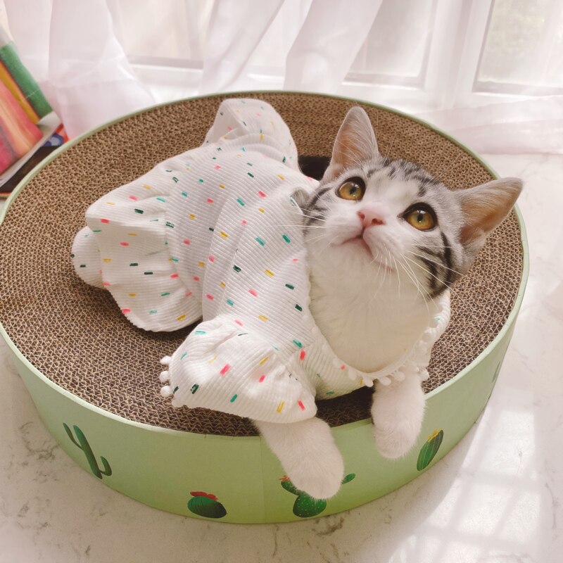 Cat clothes 100% Cotton Dress for Cat