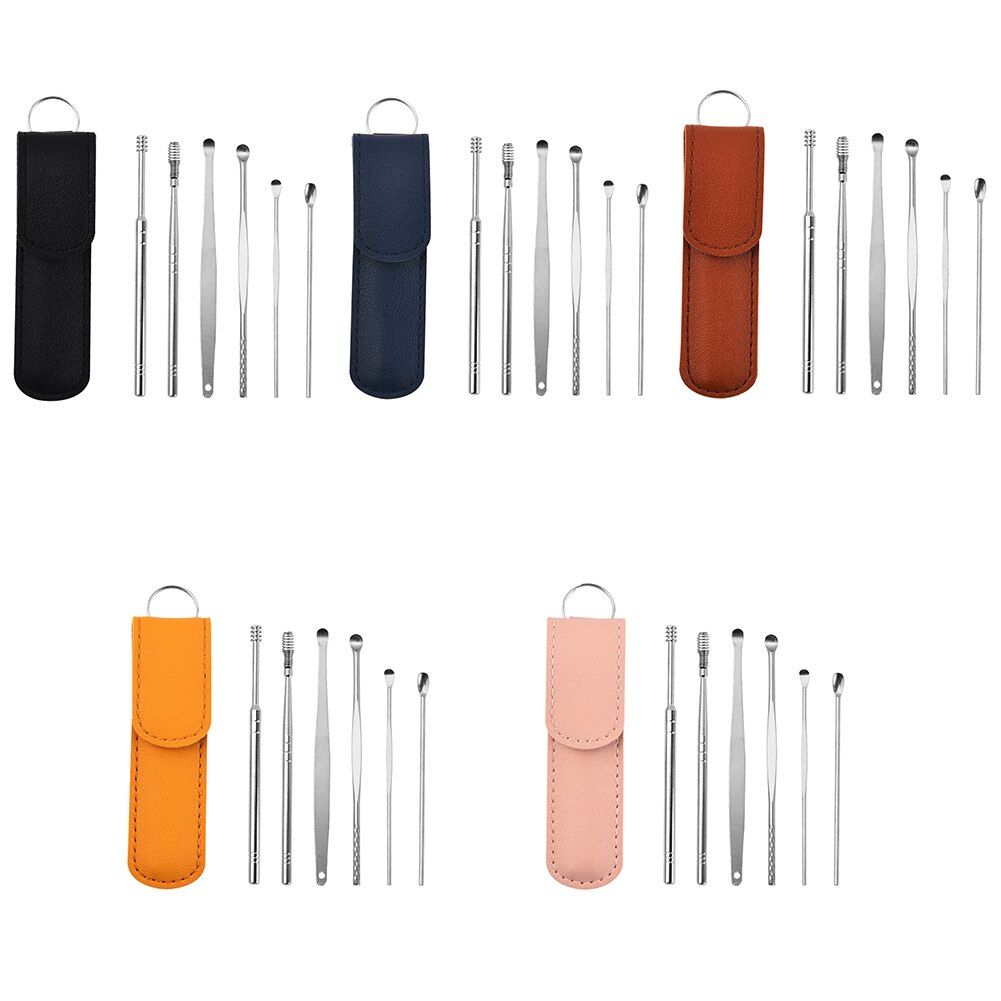 6 Stks/set Oor Pick Schoner Oor Schoner Lepel Care Ear Clean Tool Wax Removal Tool Earpick Sticks Oor Pick Schoonmaken