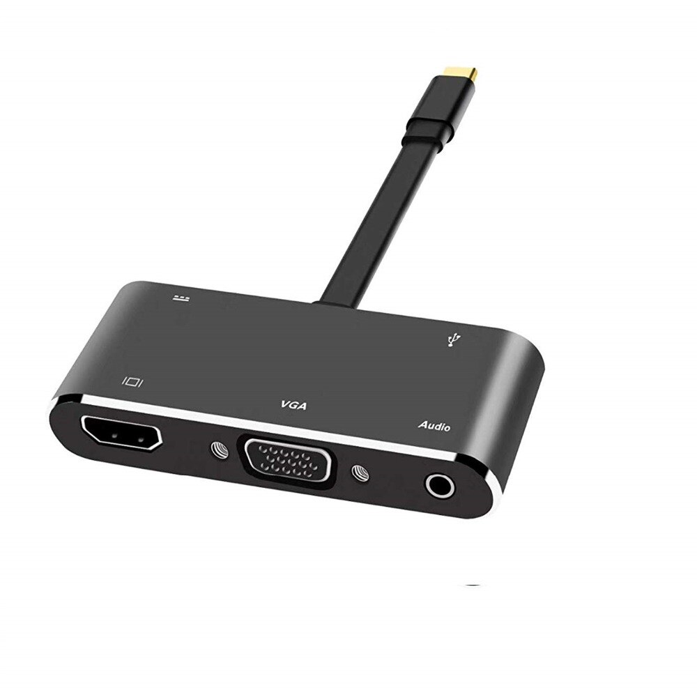 Adattatore Hub VGA USB C 3.0 compatibile da type-c a 4K HDMI per MacBook Nintendo Samsung S20 Dex Dock Huawei P30 Xiaomi 10 TV