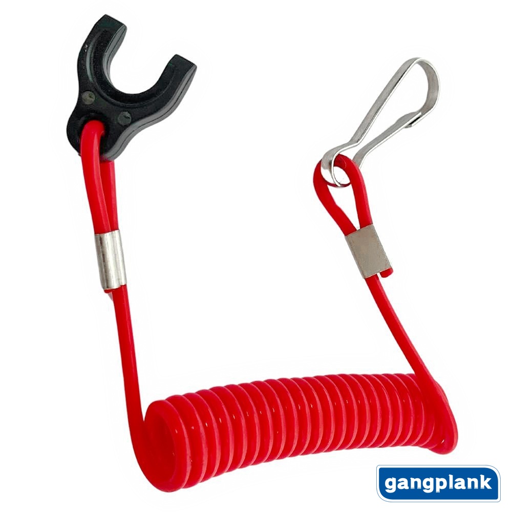Outboard Side Mounted Control Box Emergency Stop Safety Rope 353068210M for Tohatsu Red Flameout Rope
