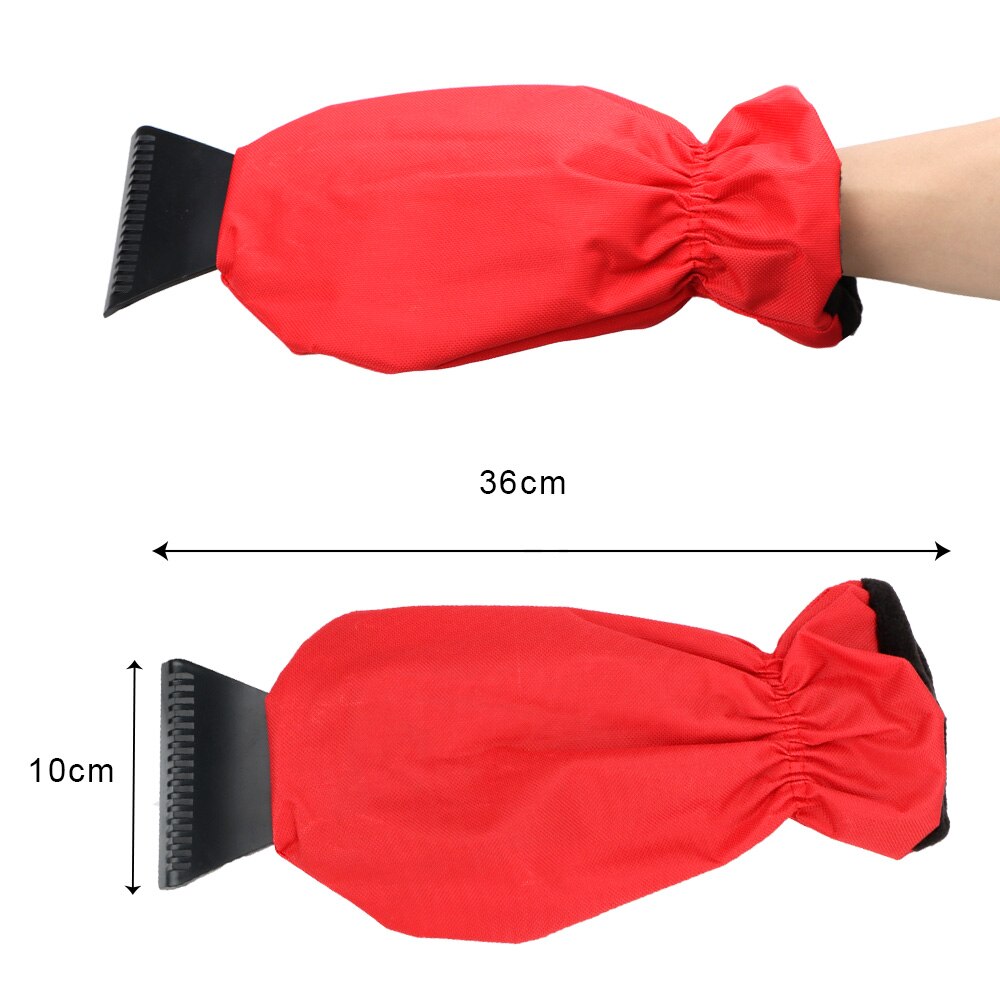 LEEPEE Warm Glove Snow Shovel Ice Removal Tool Handheld Car Cleaning Car Cleaning Ice Scraper Glove